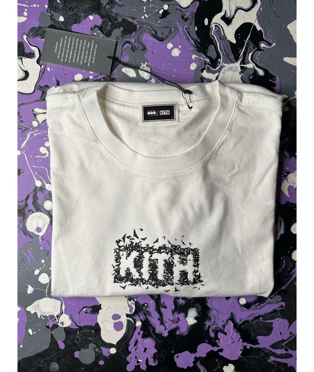 KITH Белая хлопковая футболка, фото 3