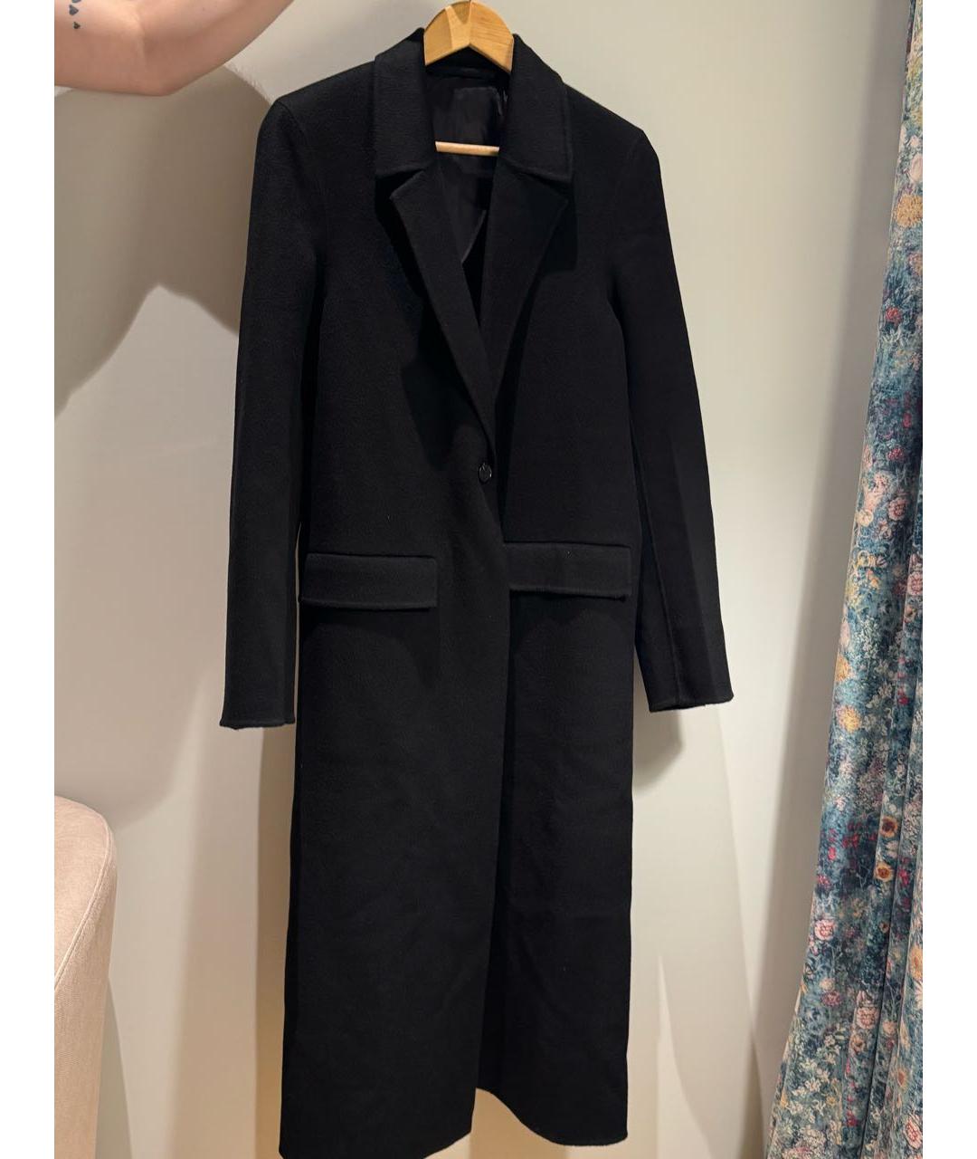 TOTEME Черное шерстяное пальто, фото 8