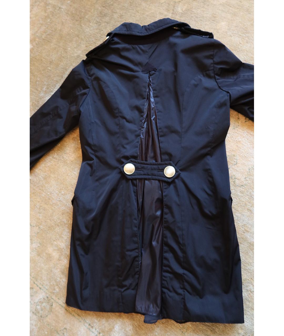 MONCLER Синий полиэстеровый тренч/плащ, фото 3