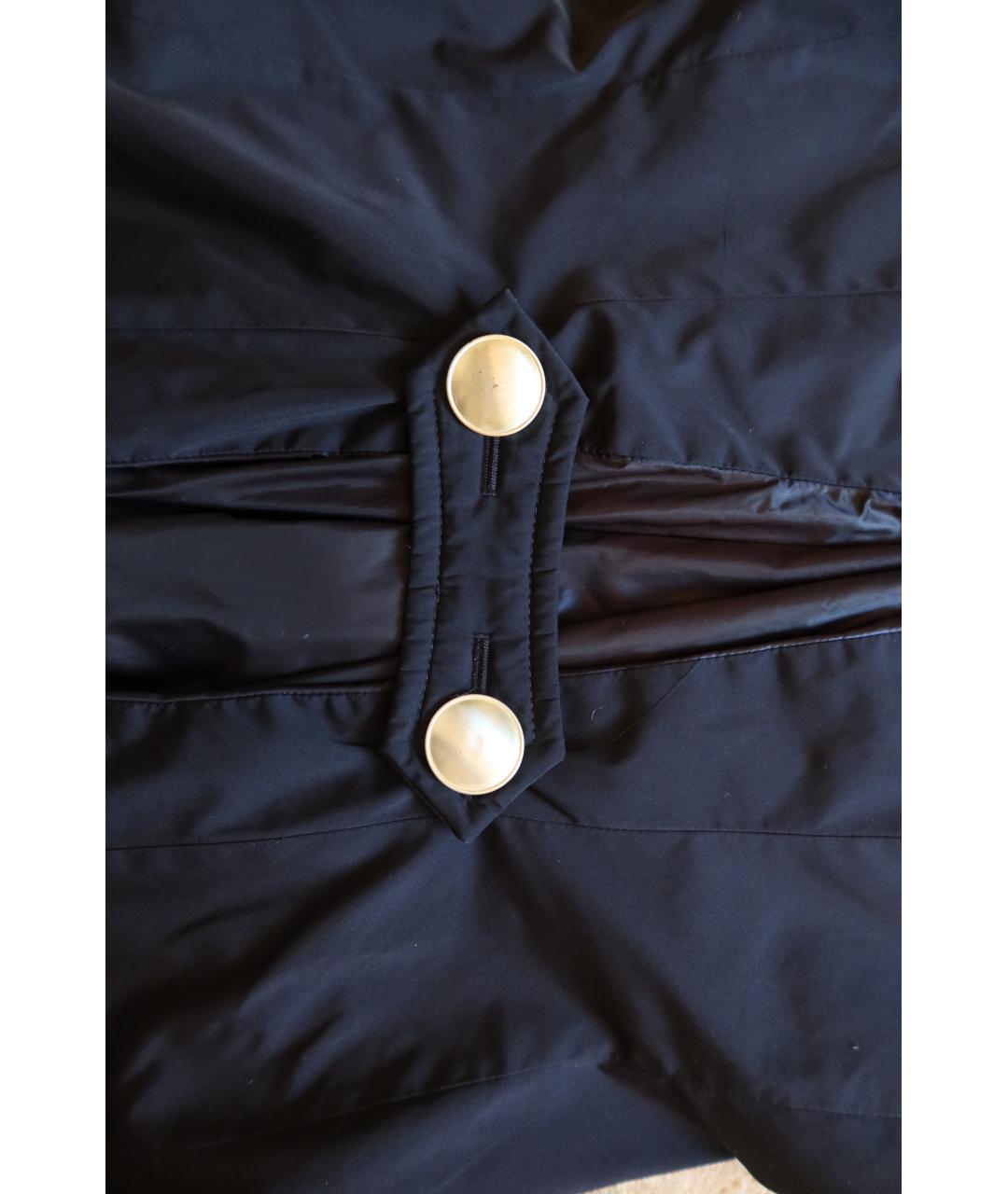 MONCLER Синий полиэстеровый тренч/плащ, фото 9