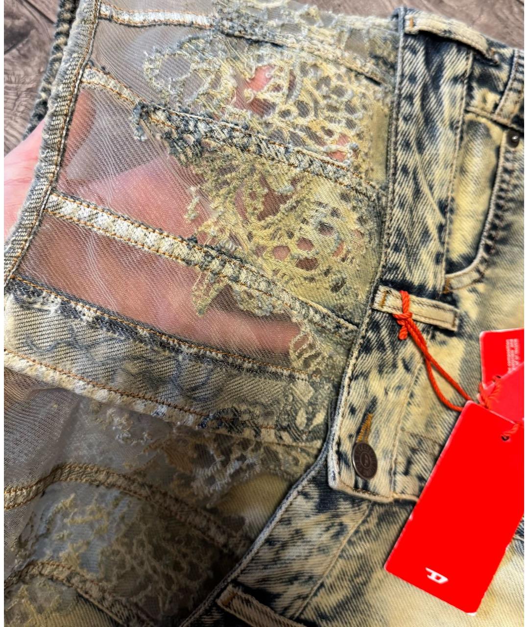 DIESEL Мульти хлопковые прямые джинсы, фото 6