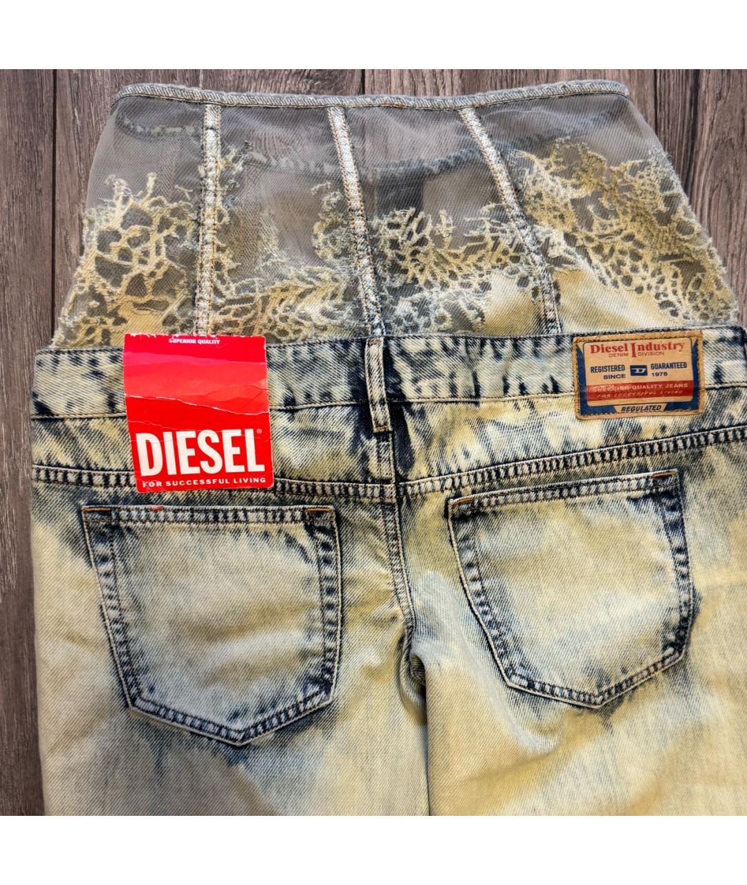 DIESEL Мульти хлопковые прямые джинсы, фото 4