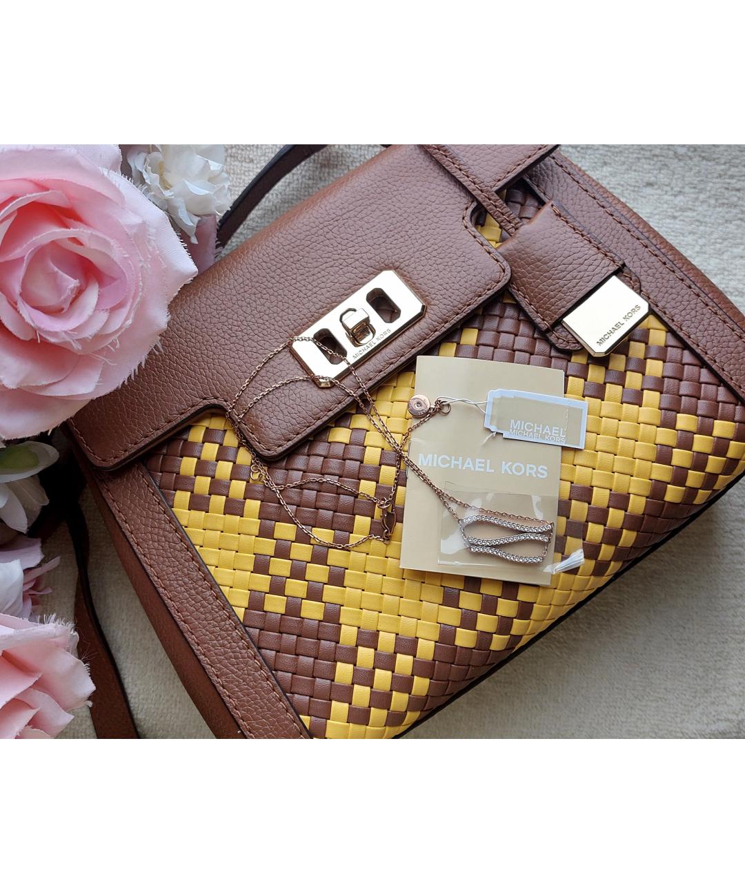 MICHAEL KORS Золотое металлическое колье, фото 5