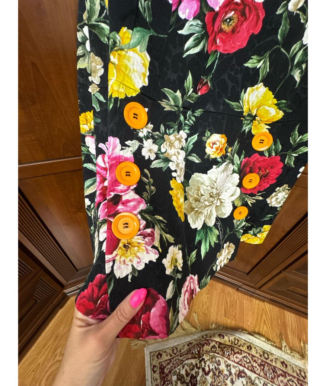 DOLCE&GABBANA Мульти вискозная юбка мини, фото 2