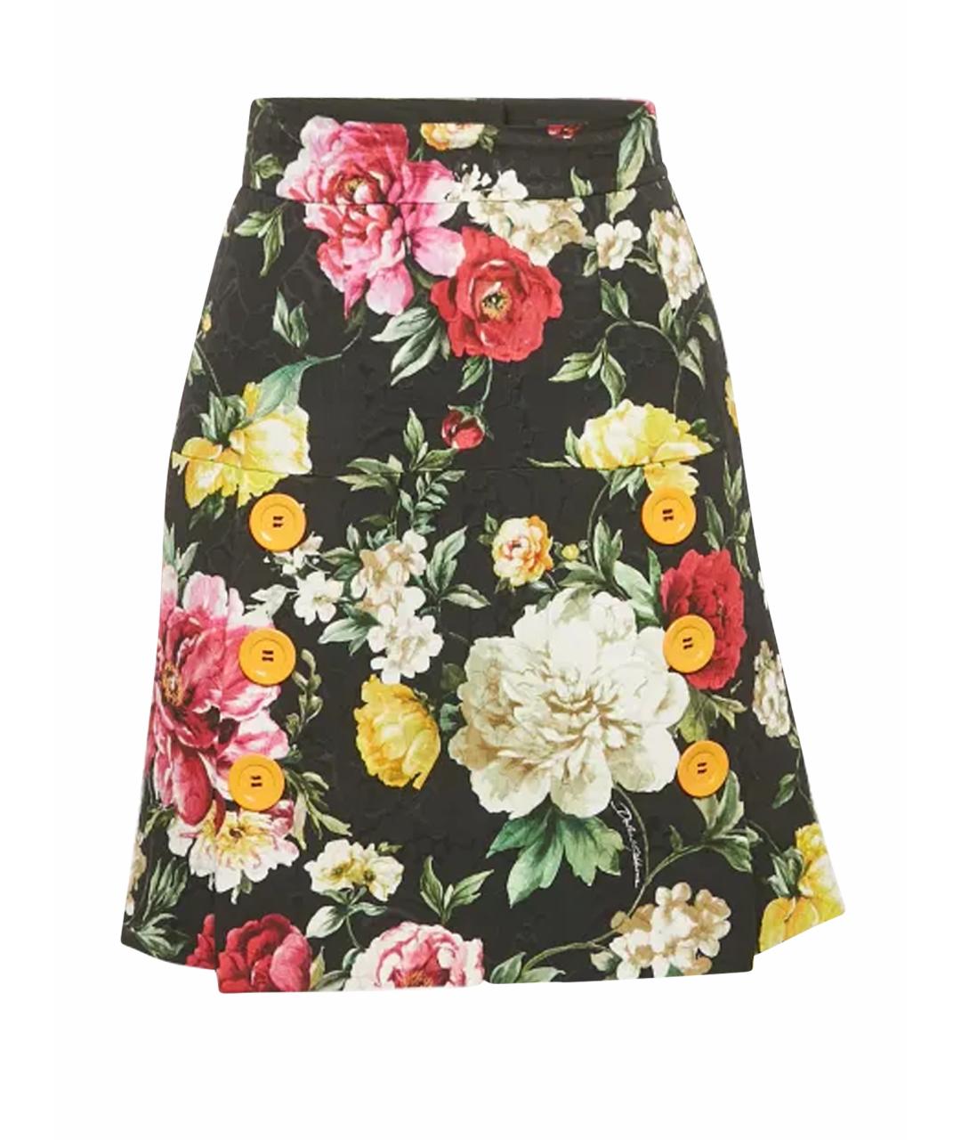 DOLCE&GABBANA Мульти вискозная юбка мини, фото 1