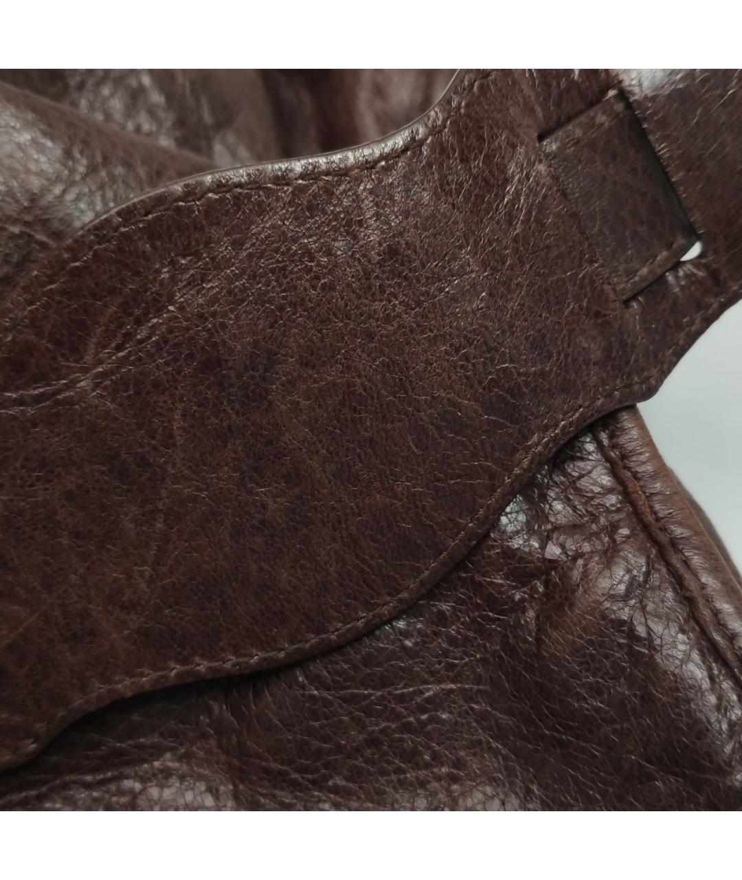 BALENCIAGA Коричневая кожаная сумка тоут, фото 8