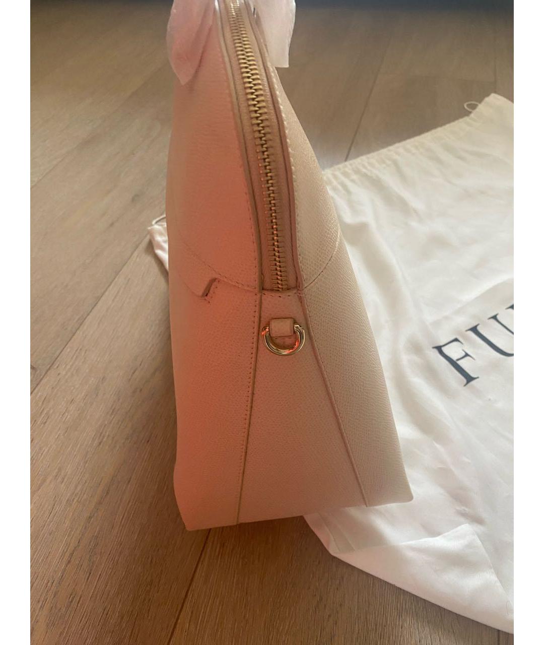 FURLA Белая кожаная сумка тоут, фото 3