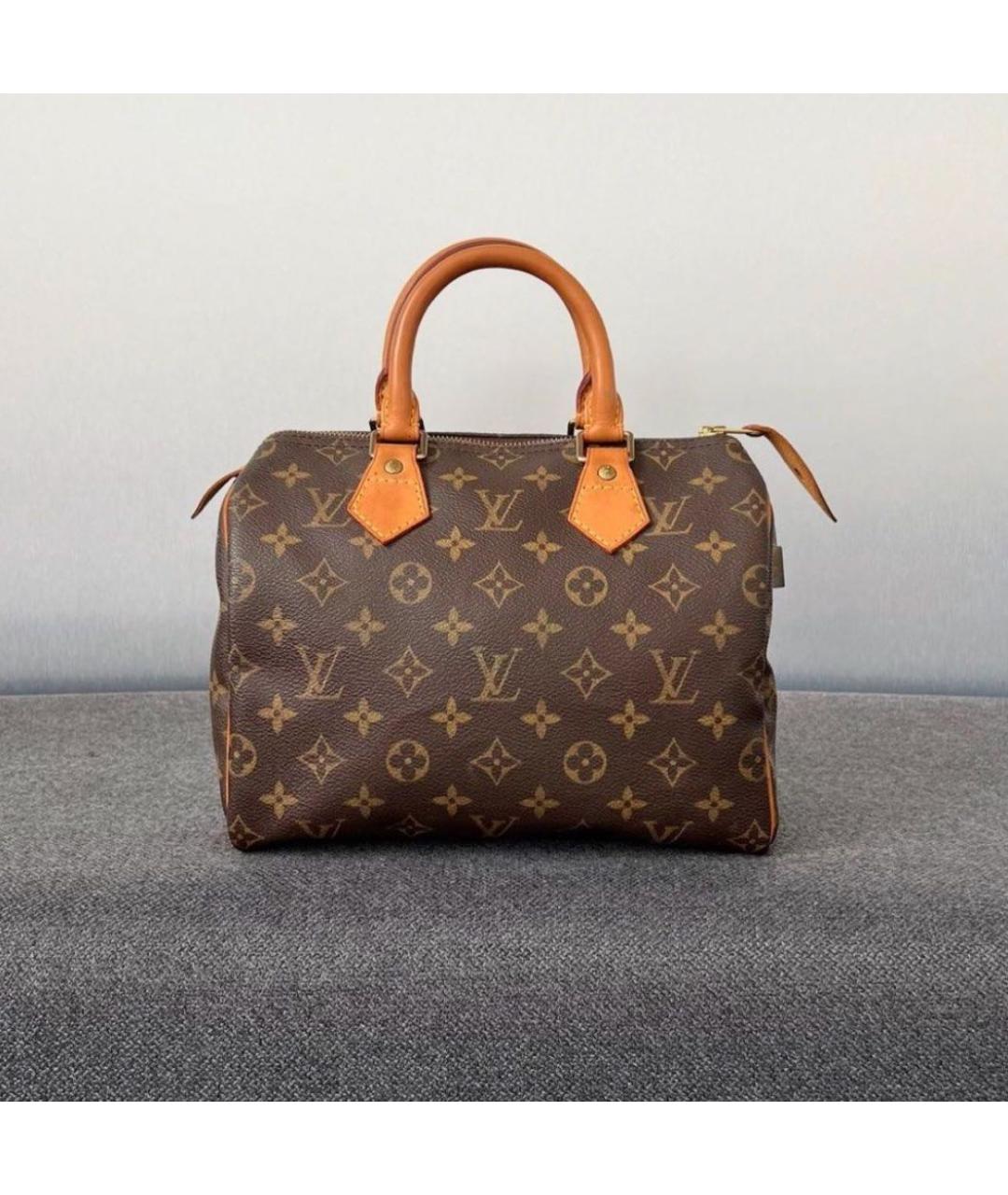 LOUIS VUITTON Коричневая сумка с короткими ручками, фото 6