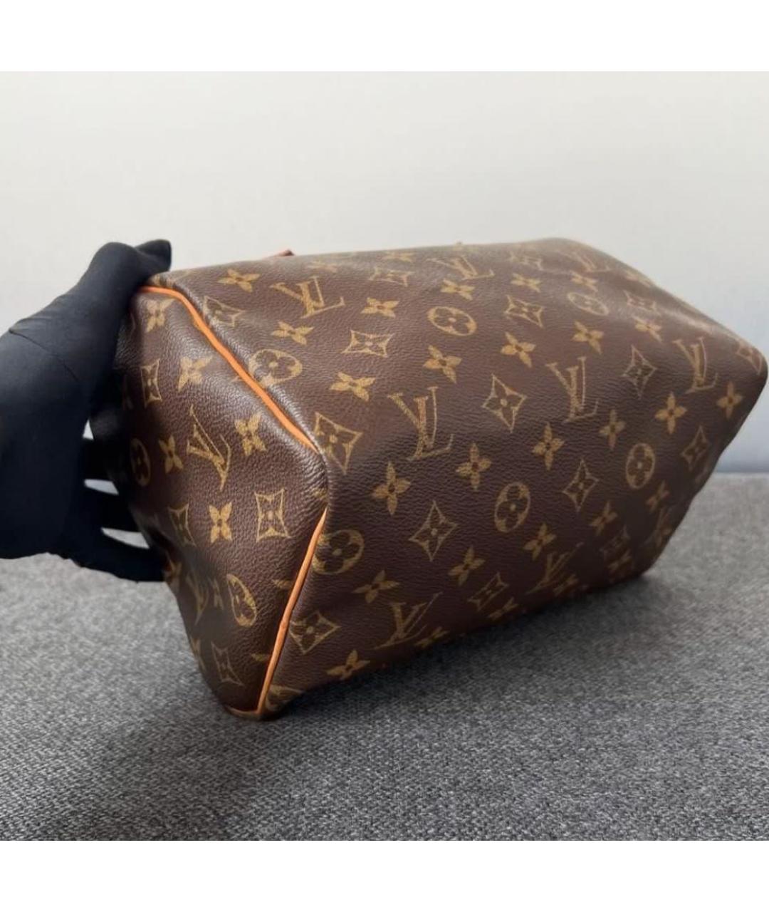 LOUIS VUITTON Коричневая сумка с короткими ручками, фото 3