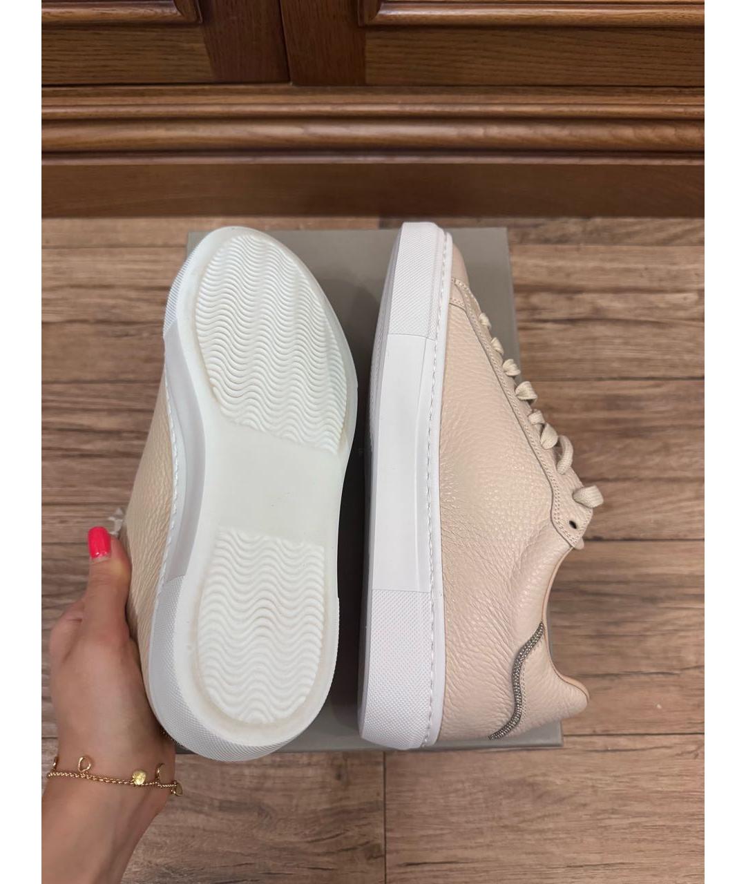 FABIANA FILIPPI Бежевые кожаные ботинки, фото 3