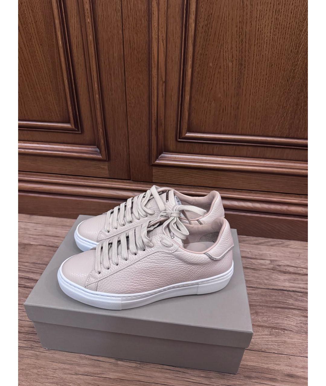 FABIANA FILIPPI Бежевые кожаные ботинки, фото 5