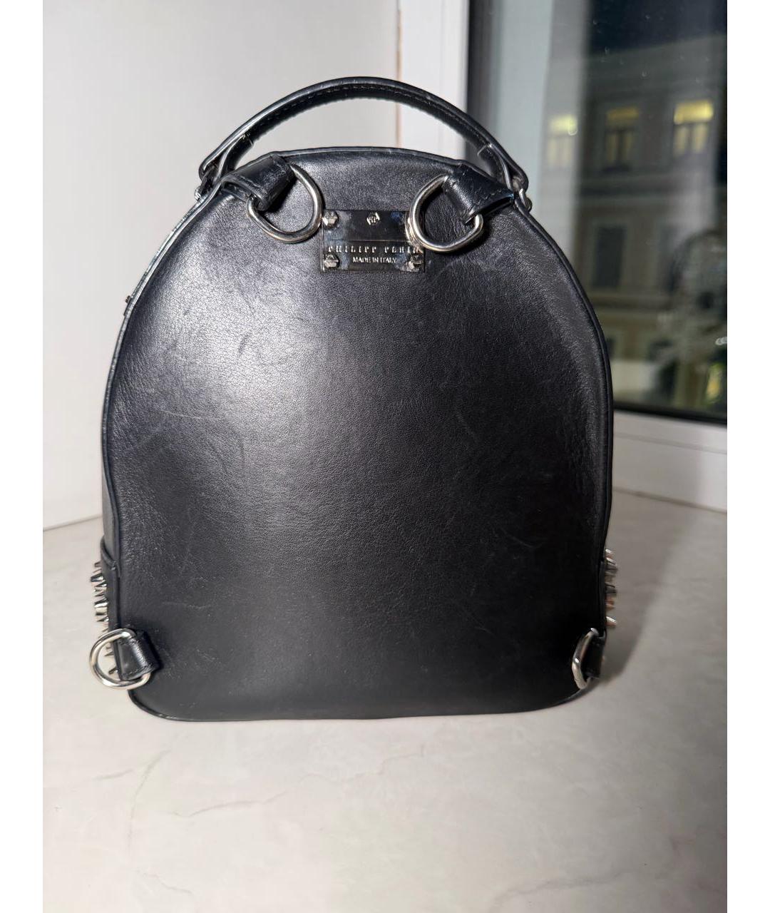 PHILIPP PLEIN Черный замшевый рюкзак, фото 3