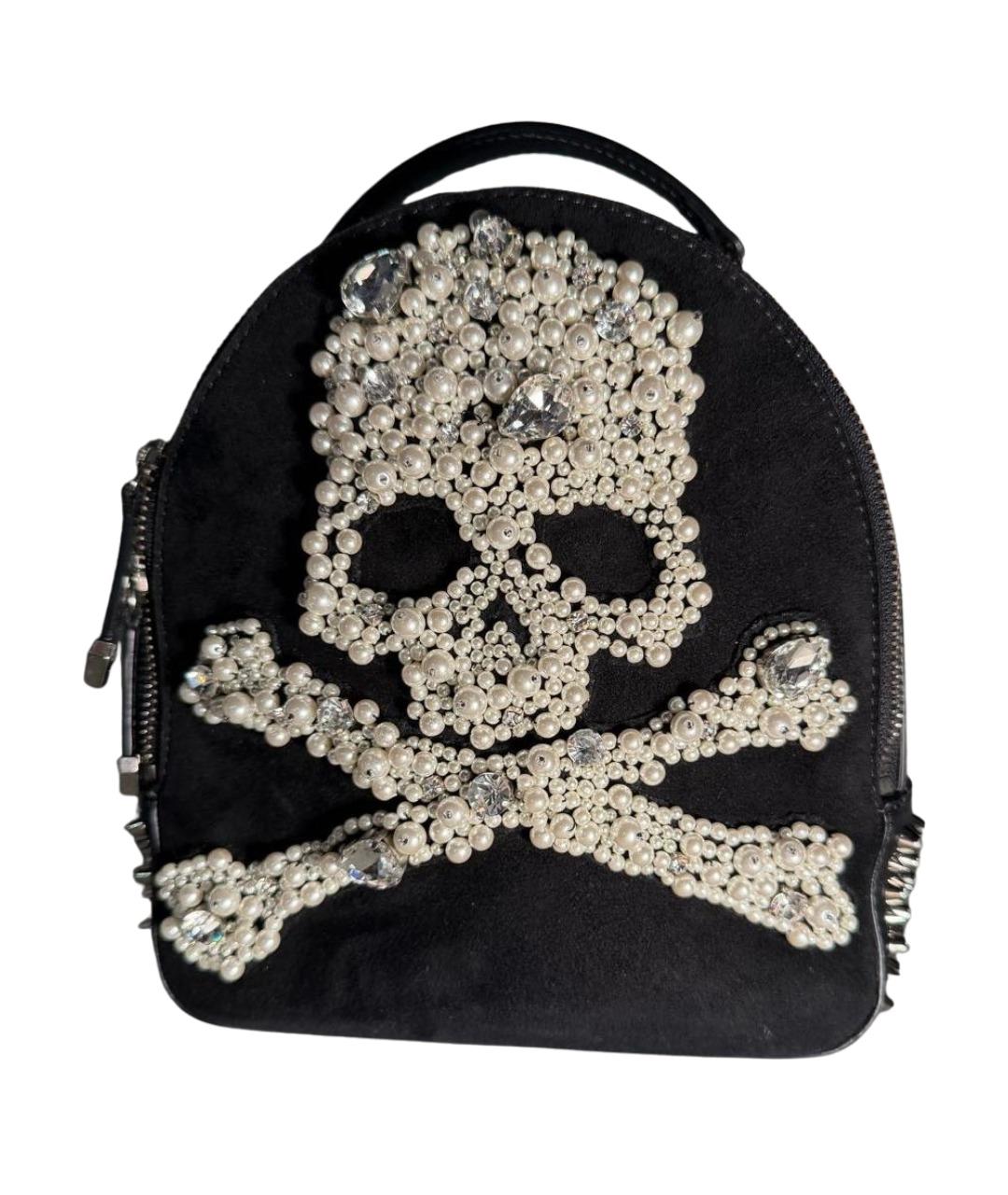 PHILIPP PLEIN Черный замшевый рюкзак, фото 1