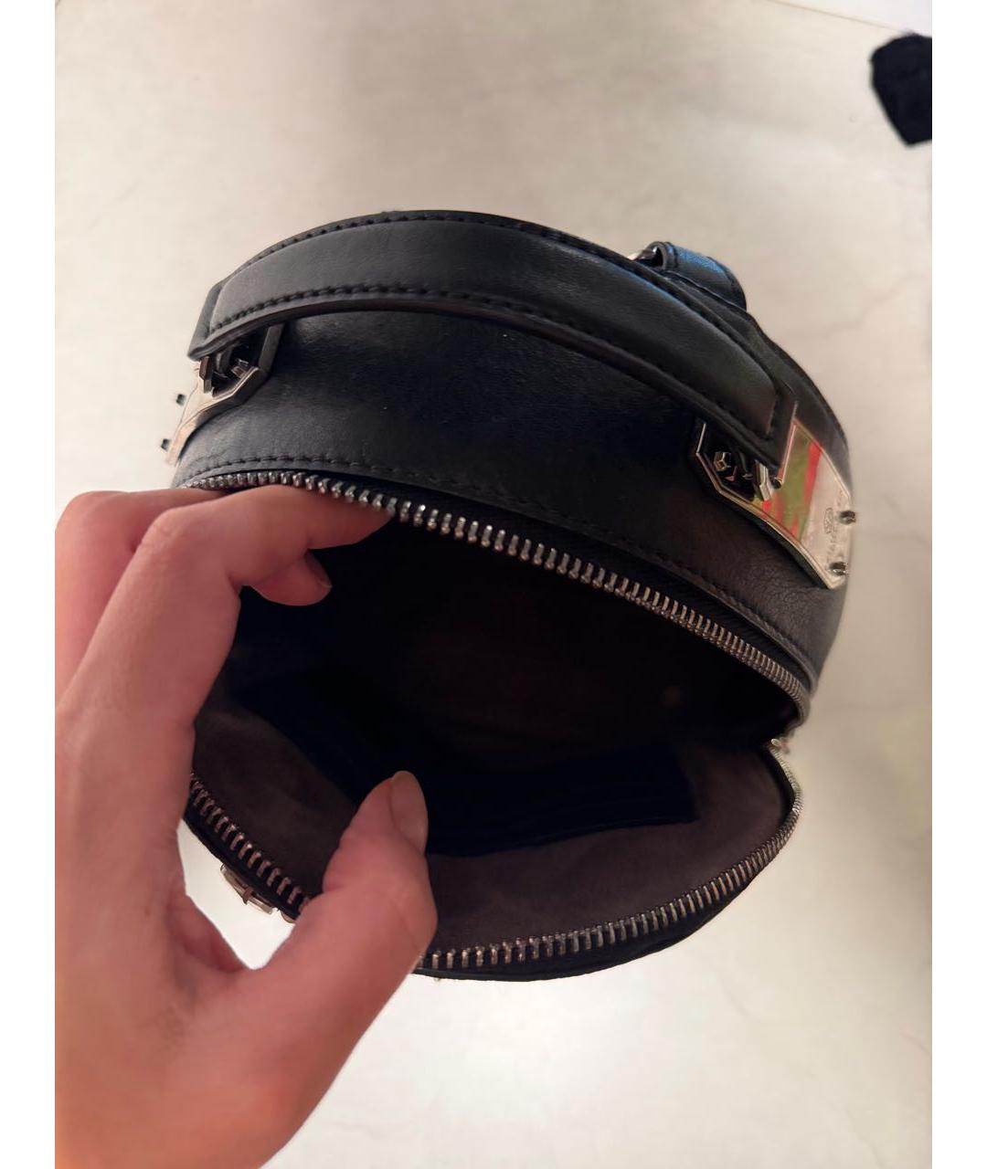 PHILIPP PLEIN Черный замшевый рюкзак, фото 4