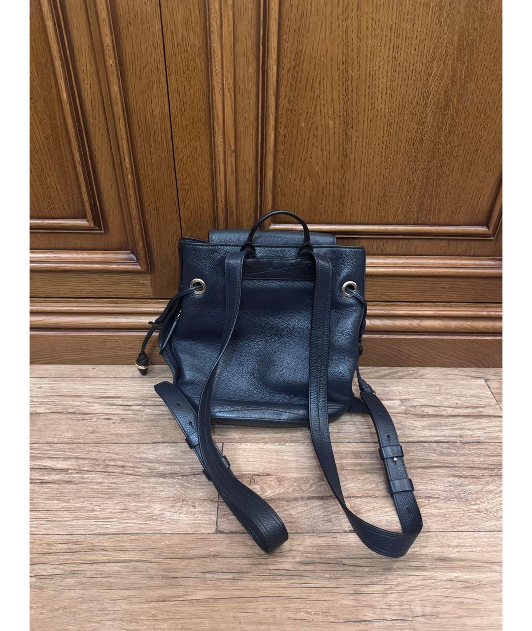 LANCEL Темно-синий кожаный рюкзак, фото 3