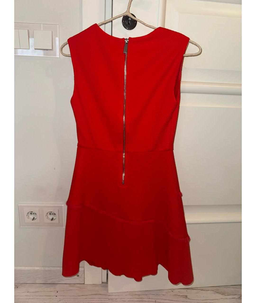 PINKO Красное полиэстеровое коктейльное платье, фото 2