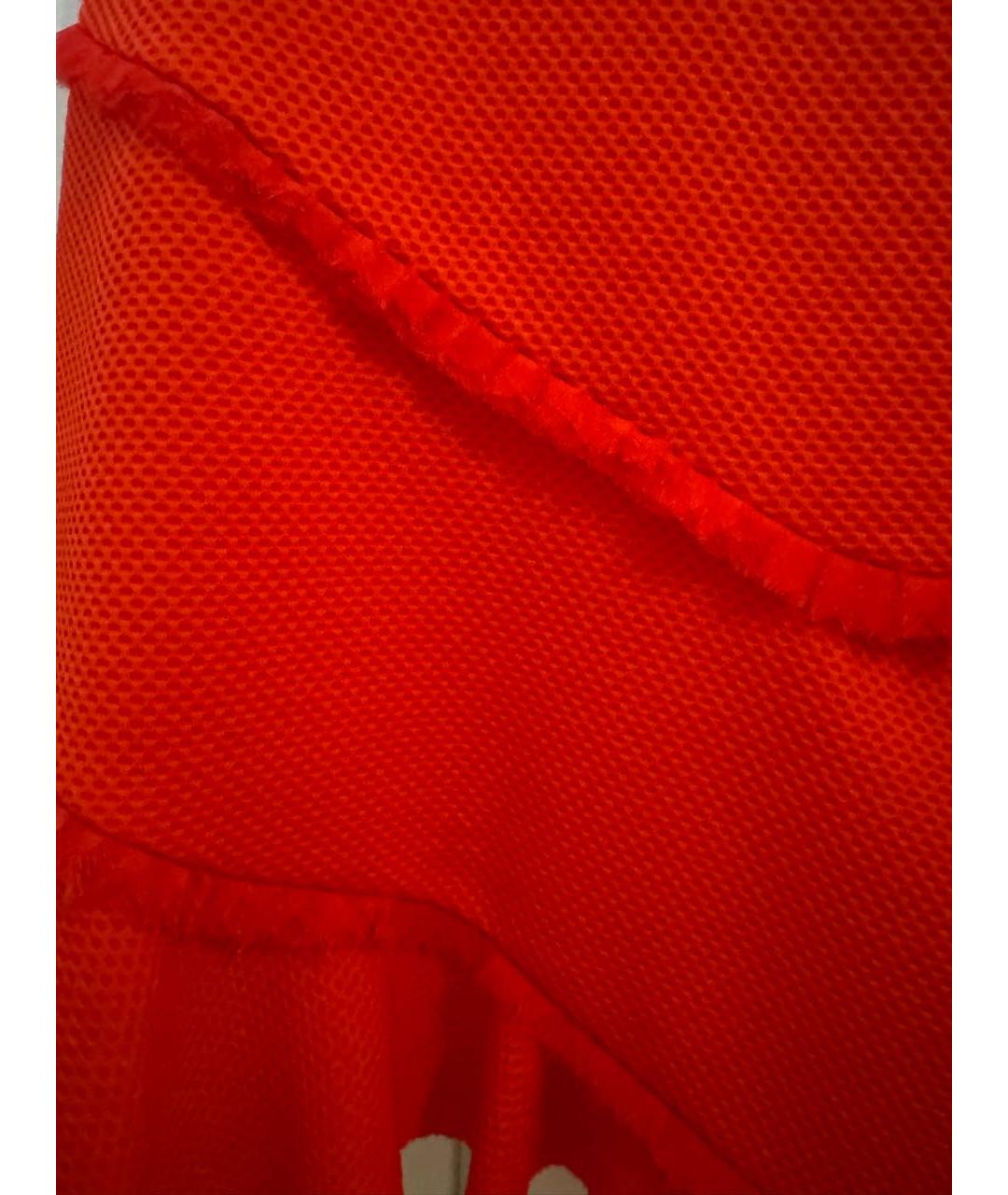 PINKO Красное полиэстеровое коктейльное платье, фото 6
