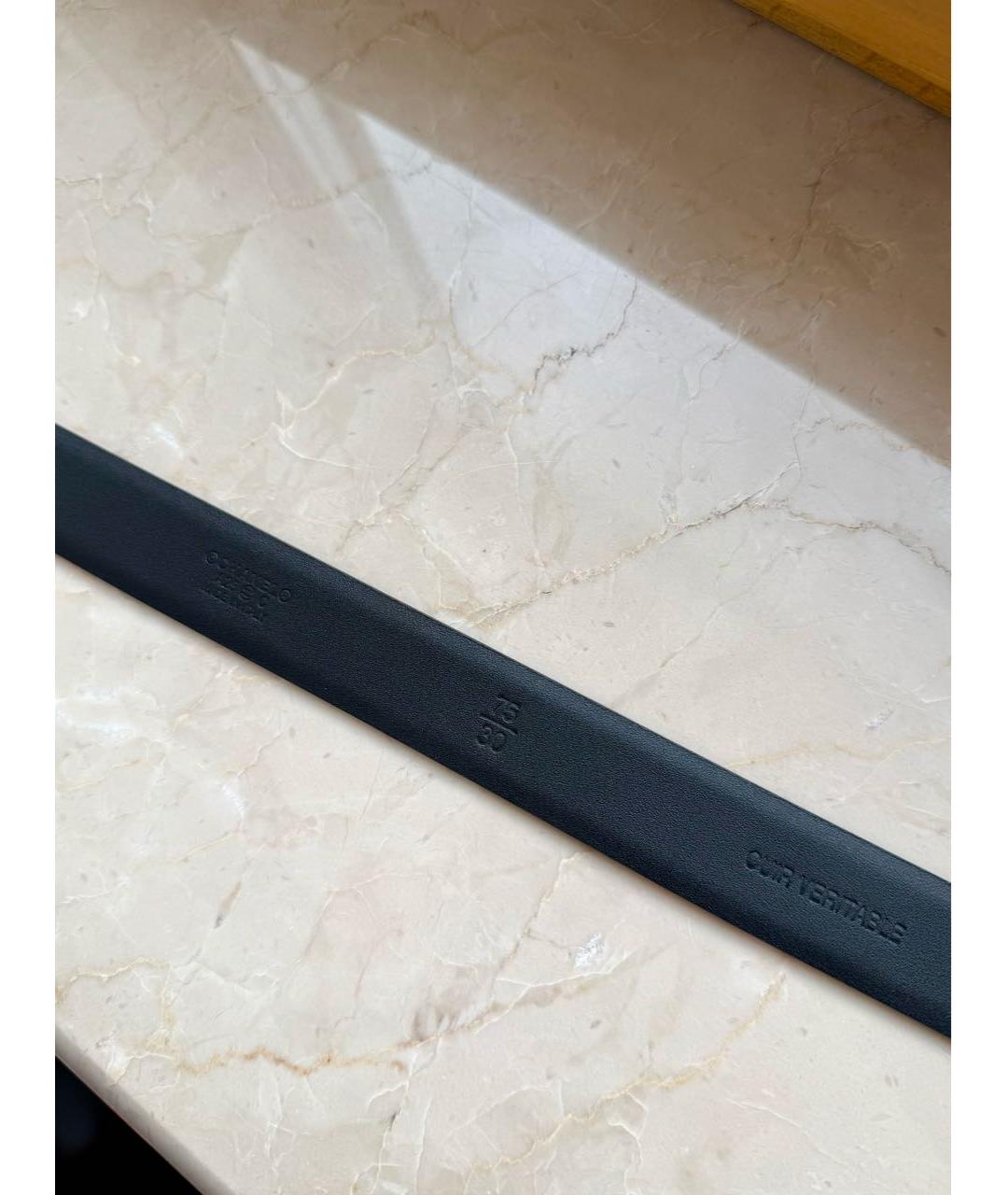 CHANEL Черный кожаный ремень, фото 3