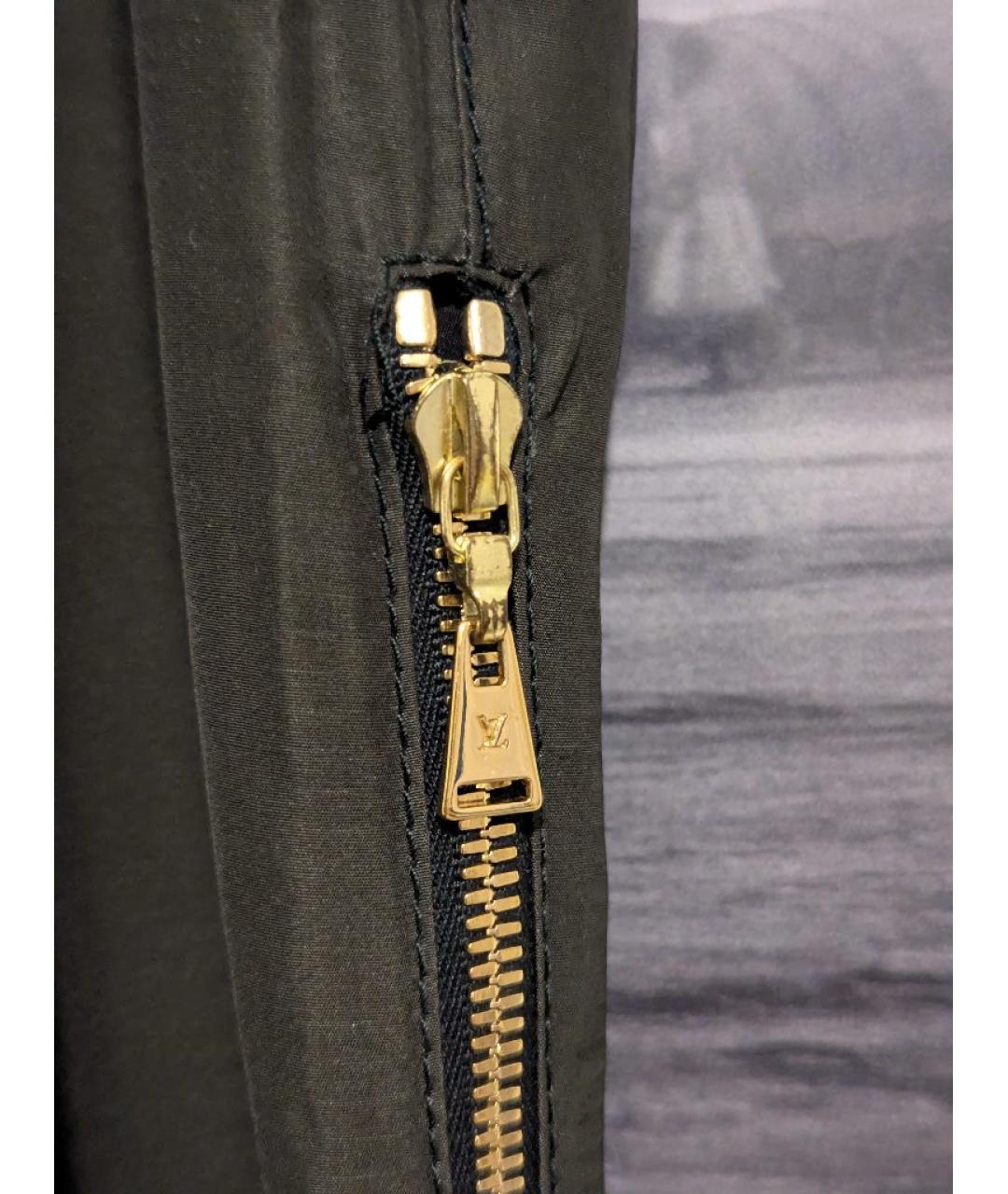 LOUIS VUITTON Мульти вискозные прямые брюки, фото 5