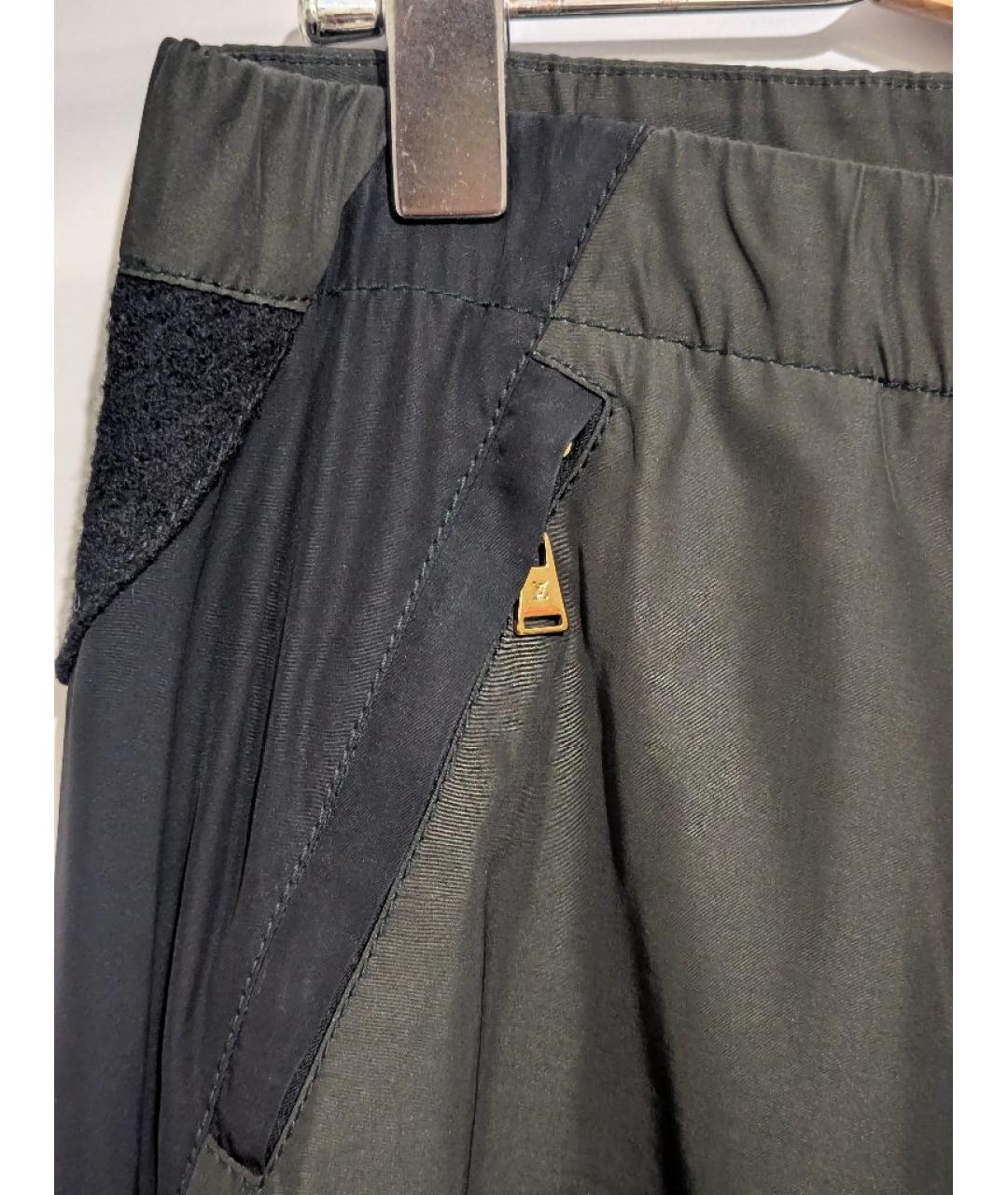 LOUIS VUITTON Мульти вискозные прямые брюки, фото 4