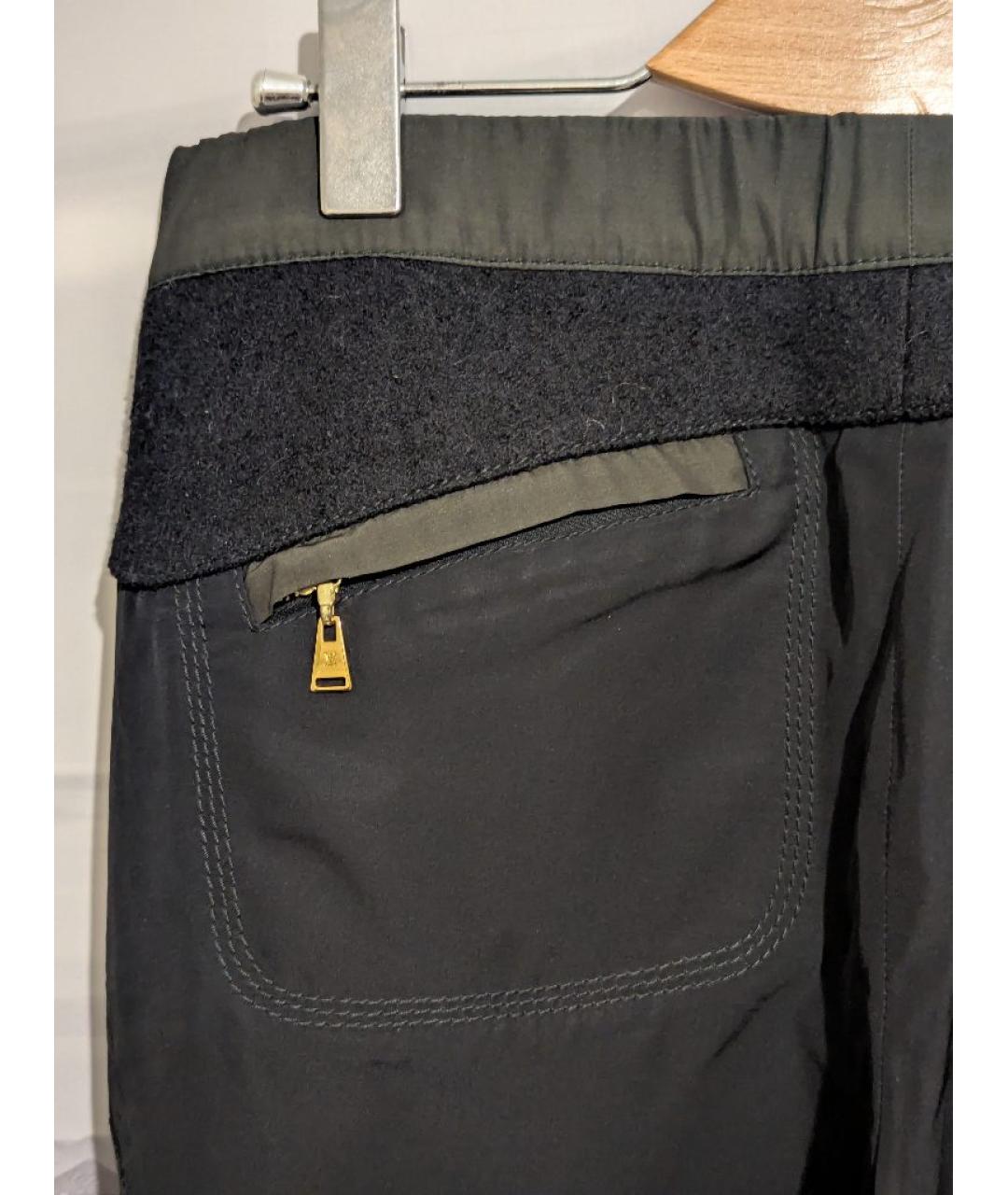 LOUIS VUITTON Мульти вискозные прямые брюки, фото 6