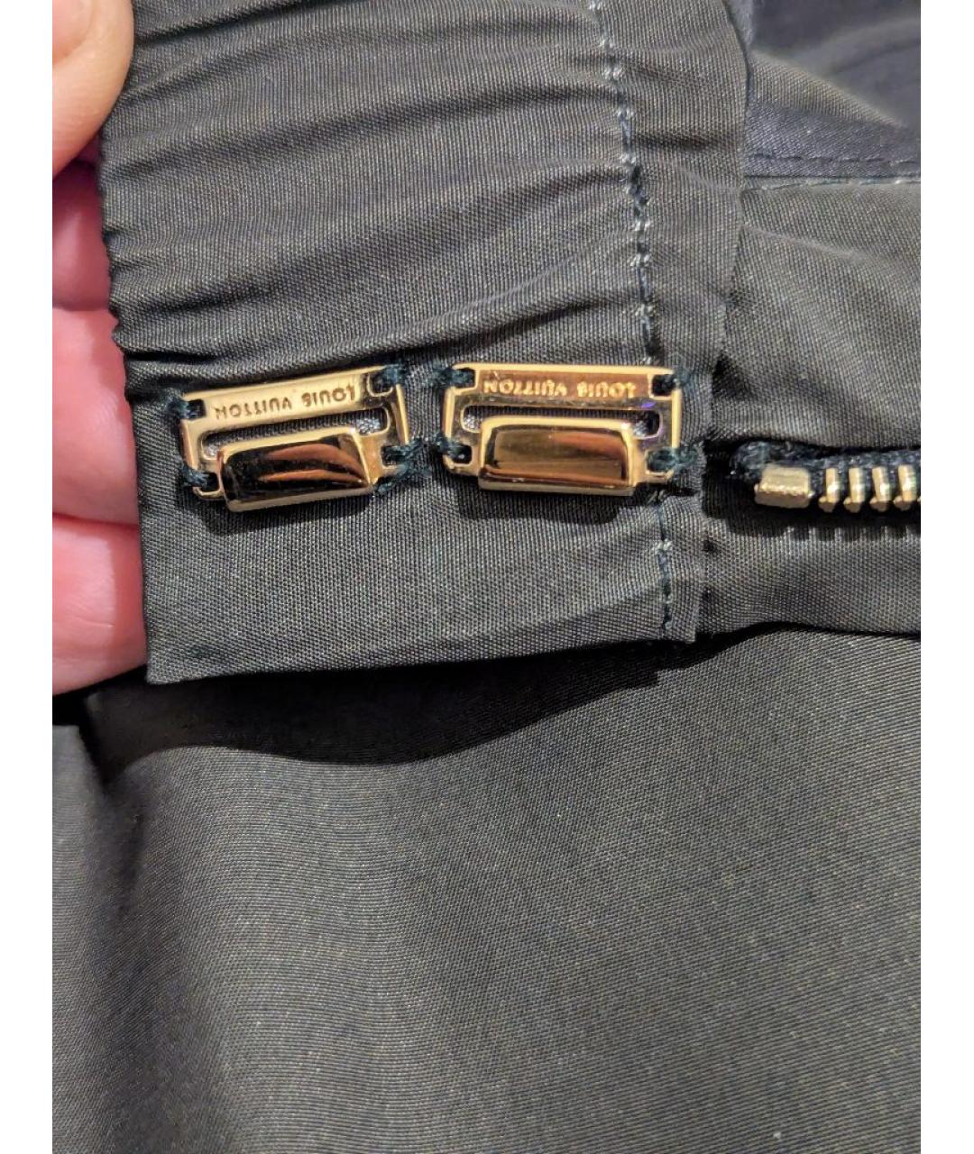 LOUIS VUITTON Мульти вискозные прямые брюки, фото 8