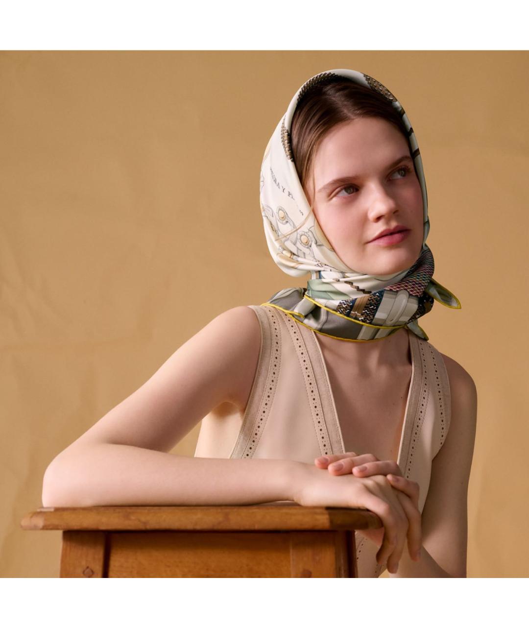 HERMES Шелковый платок, фото 2