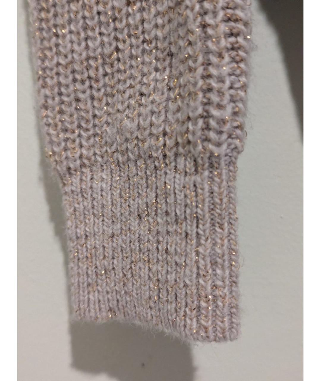 PHILIPP PLEIN Бежевый шерстяной джемпер / свитер, фото 6