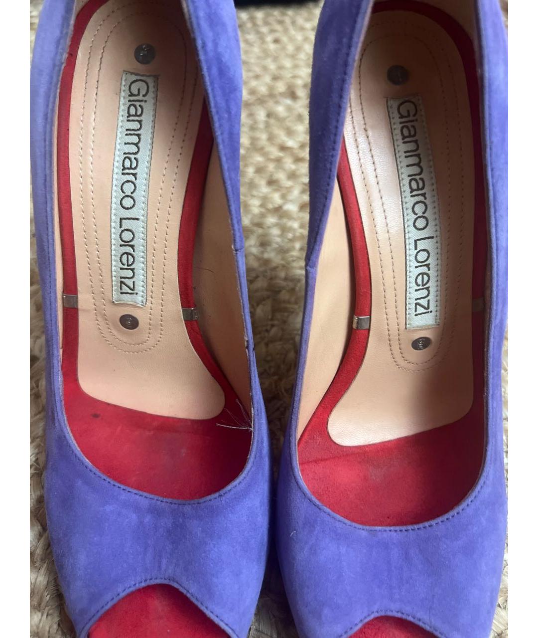 GIAN MARCO LORENZI Мульти замшевые туфли, фото 6