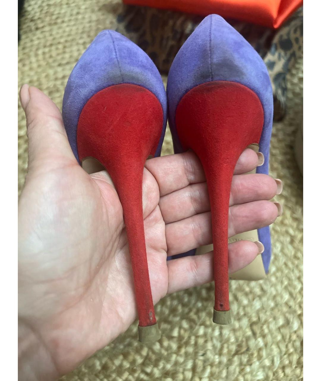 GIAN MARCO LORENZI Мульти замшевые туфли, фото 5