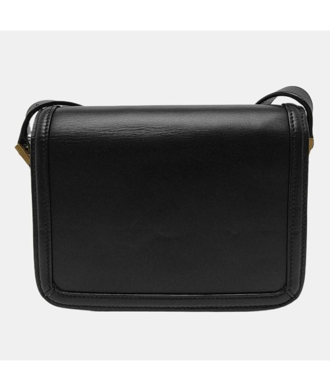 SAINT LAURENT Черная кожаная сумка через плечо, фото 4