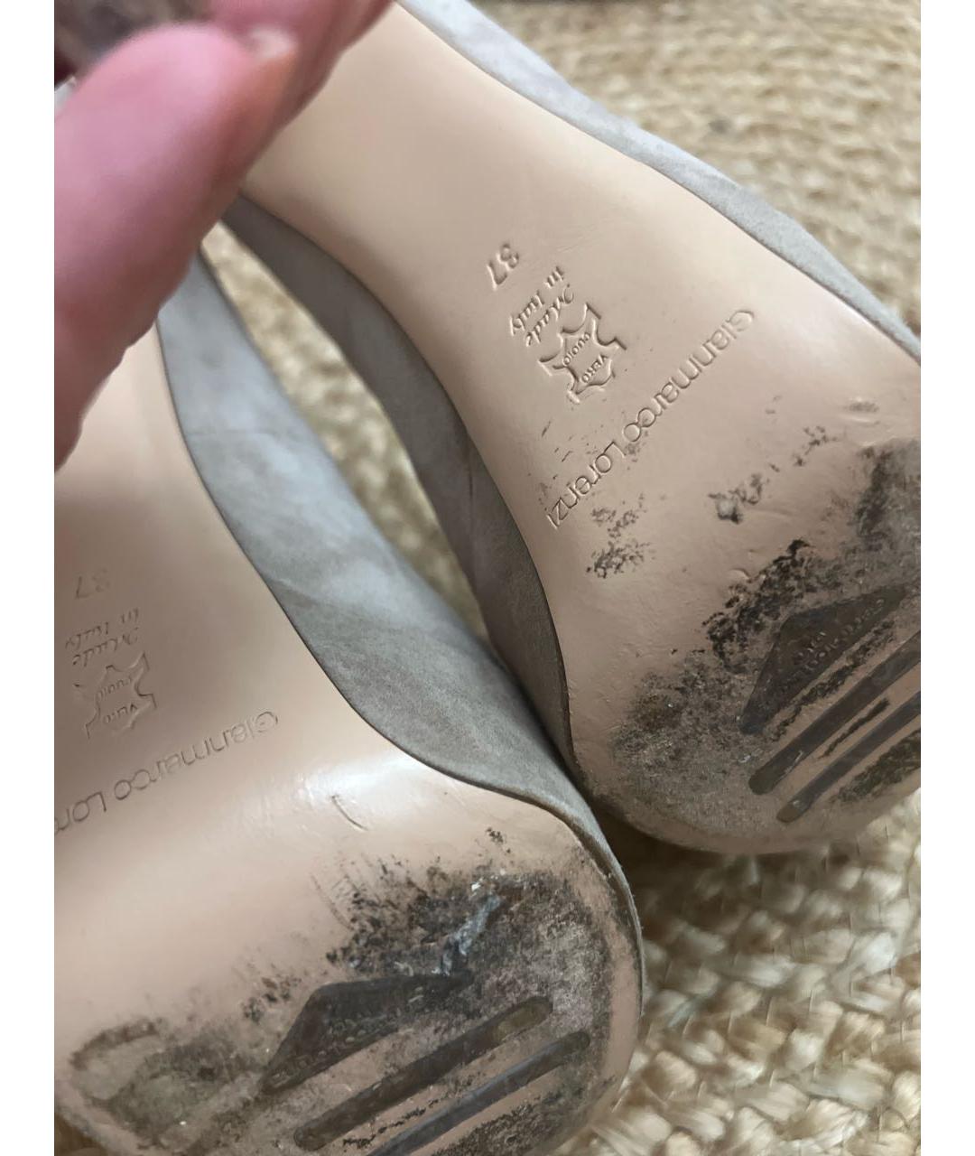 GIAN MARCO LORENZI Бежевые замшевые туфли, фото 6
