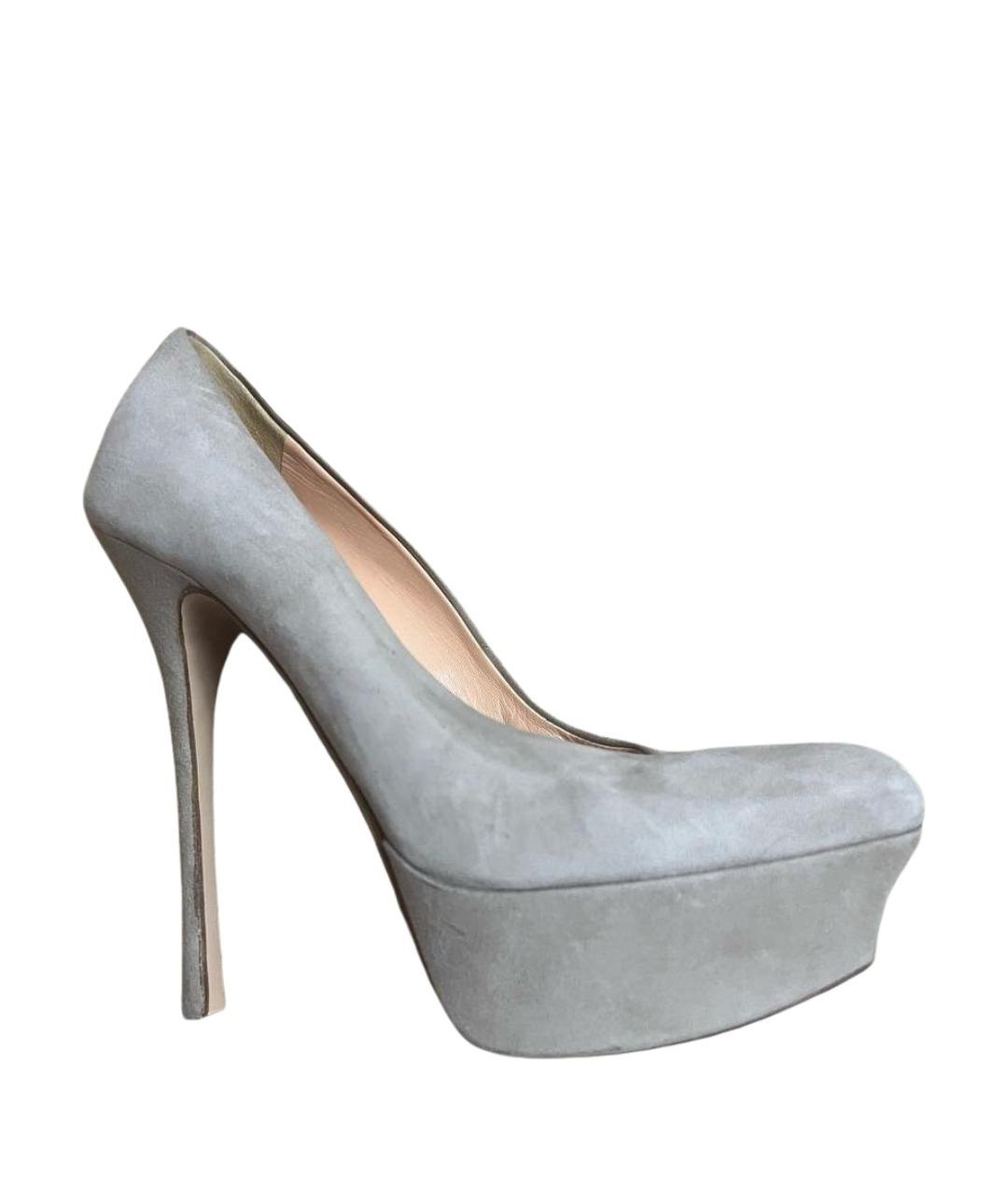 GIAN MARCO LORENZI Бежевые замшевые туфли, фото 1