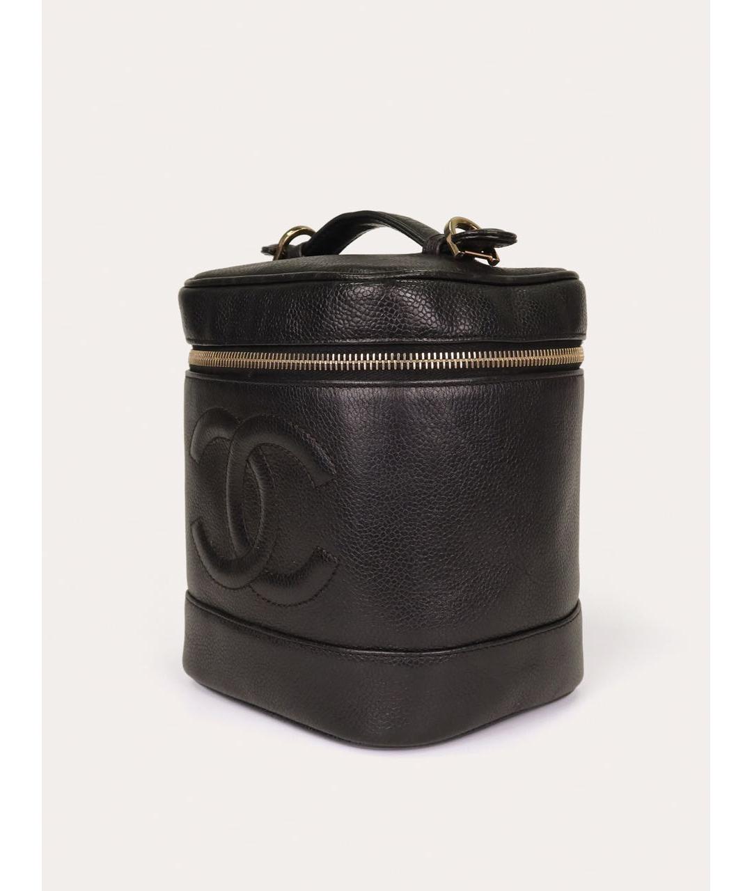 CHANEL Черная кожаная сумка через плечо, фото 2