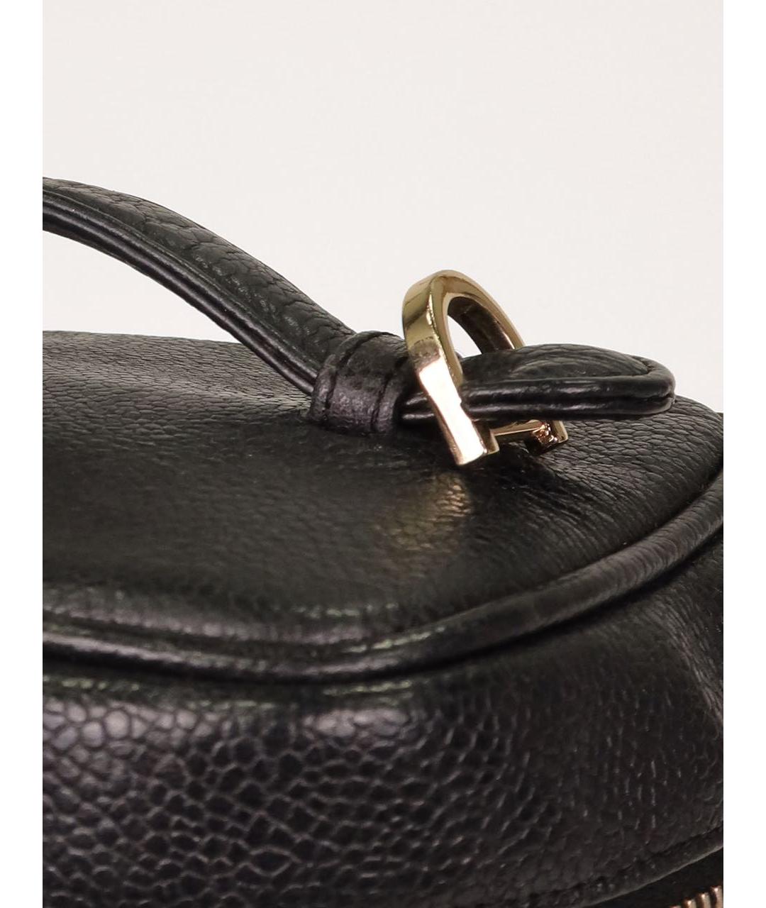 CHANEL Черная кожаная сумка через плечо, фото 8