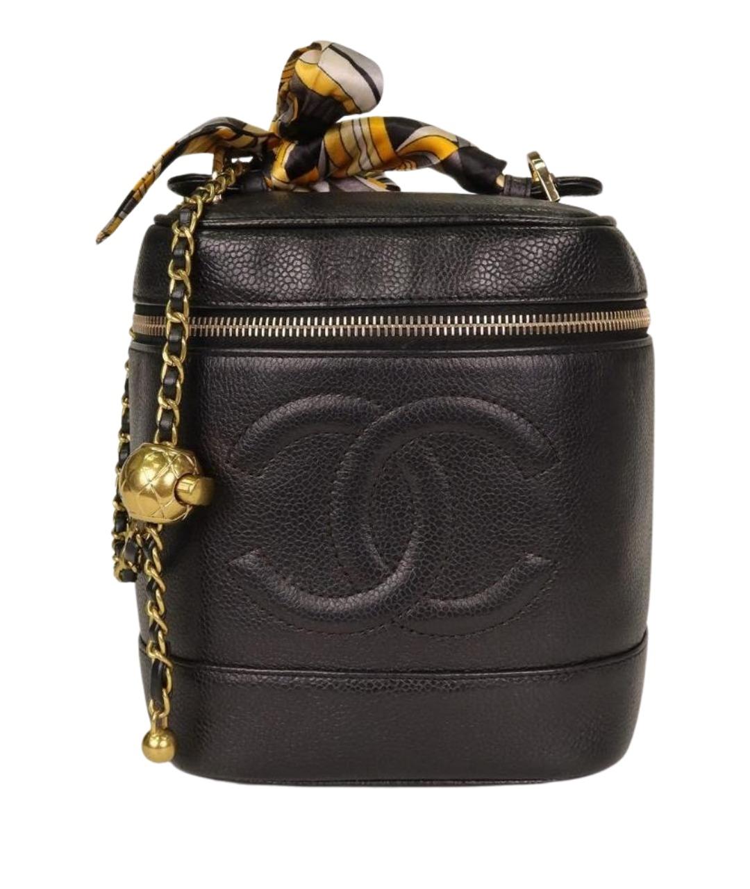 CHANEL Черная кожаная сумка через плечо, фото 1