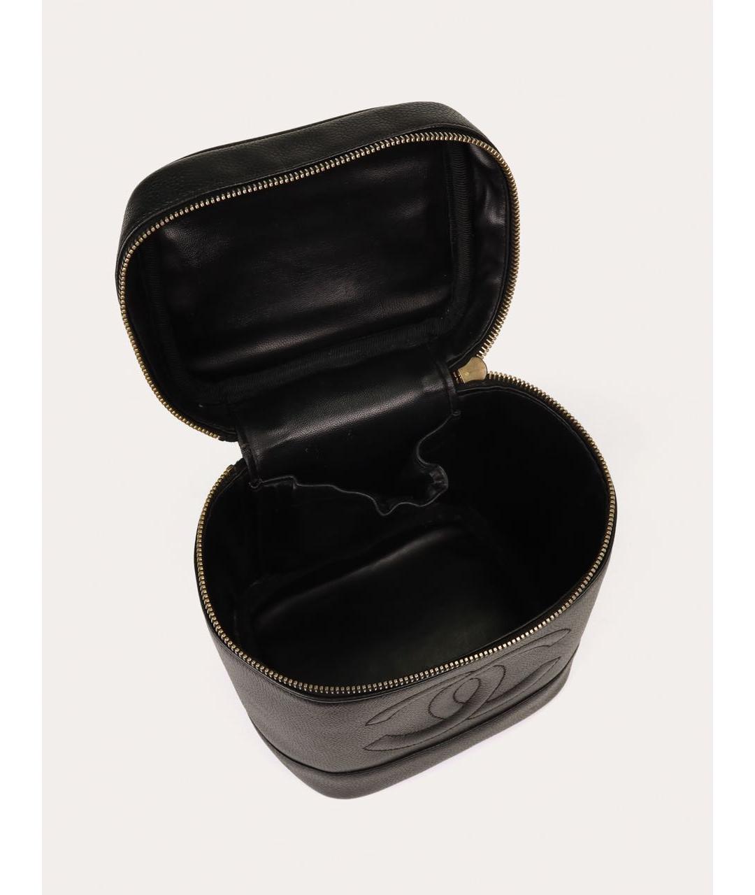 CHANEL Черная кожаная сумка через плечо, фото 4