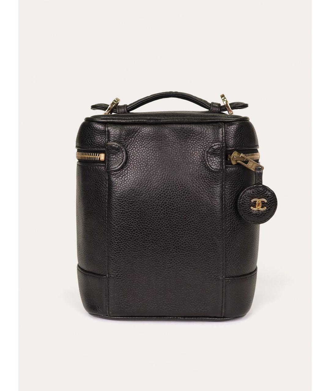 CHANEL Черная кожаная сумка через плечо, фото 3