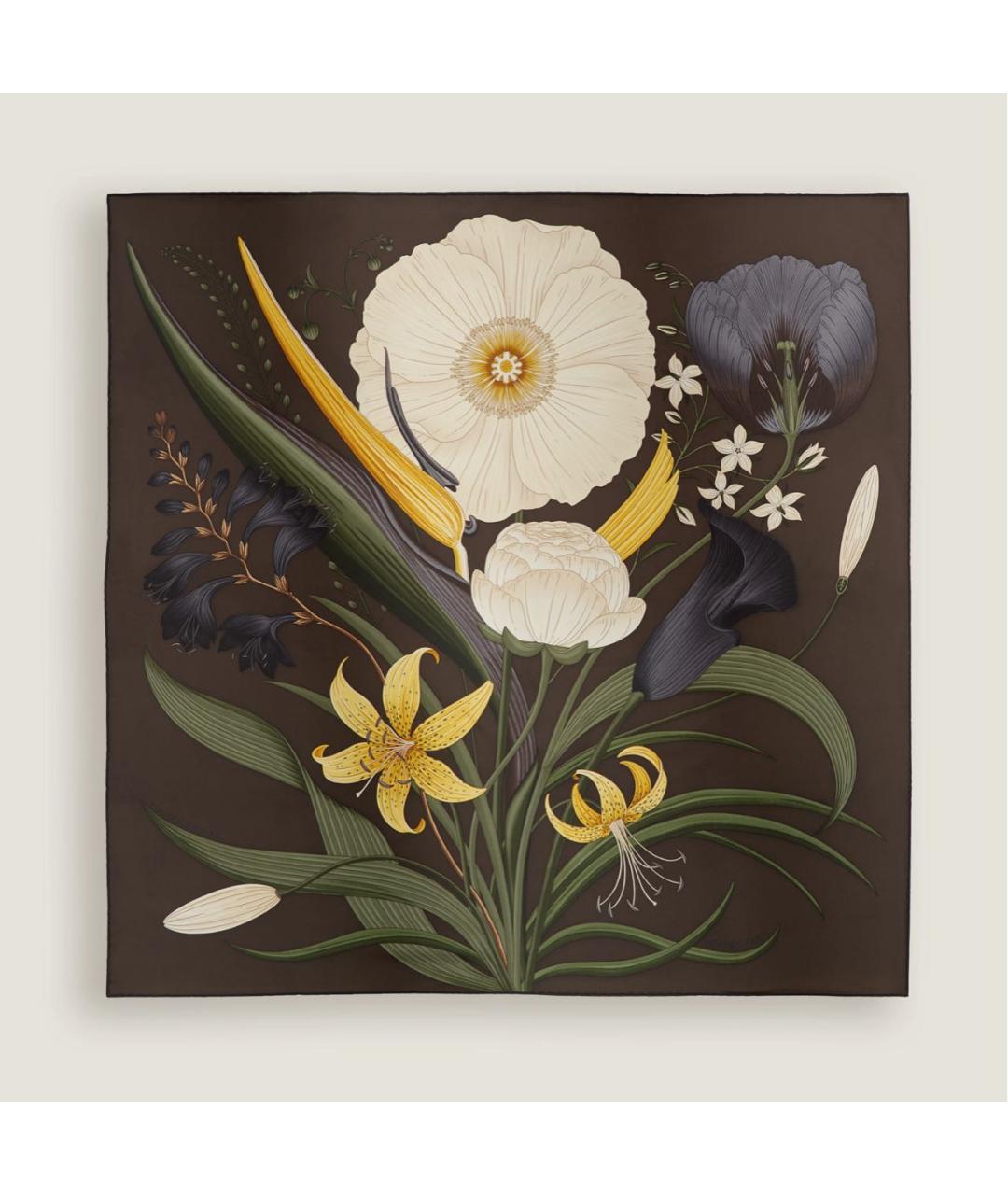 HERMES Мульти шелковый платок, фото 1