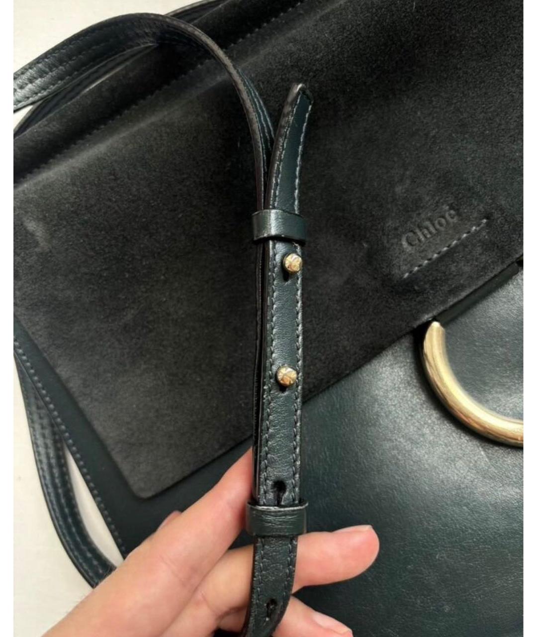 CHLOE Зеленая замшевая сумка через плечо, фото 7