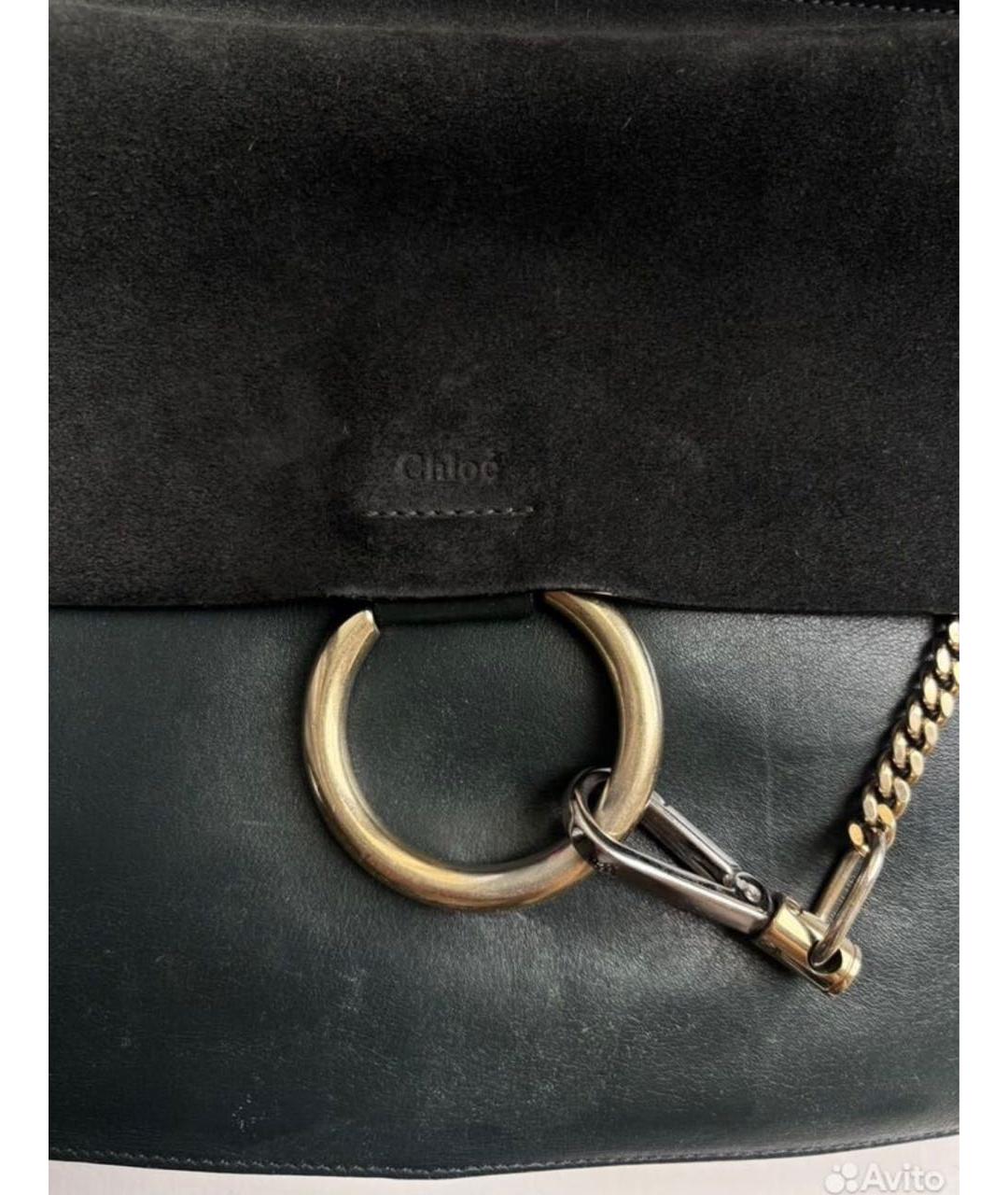 CHLOE Зеленая замшевая сумка через плечо, фото 5