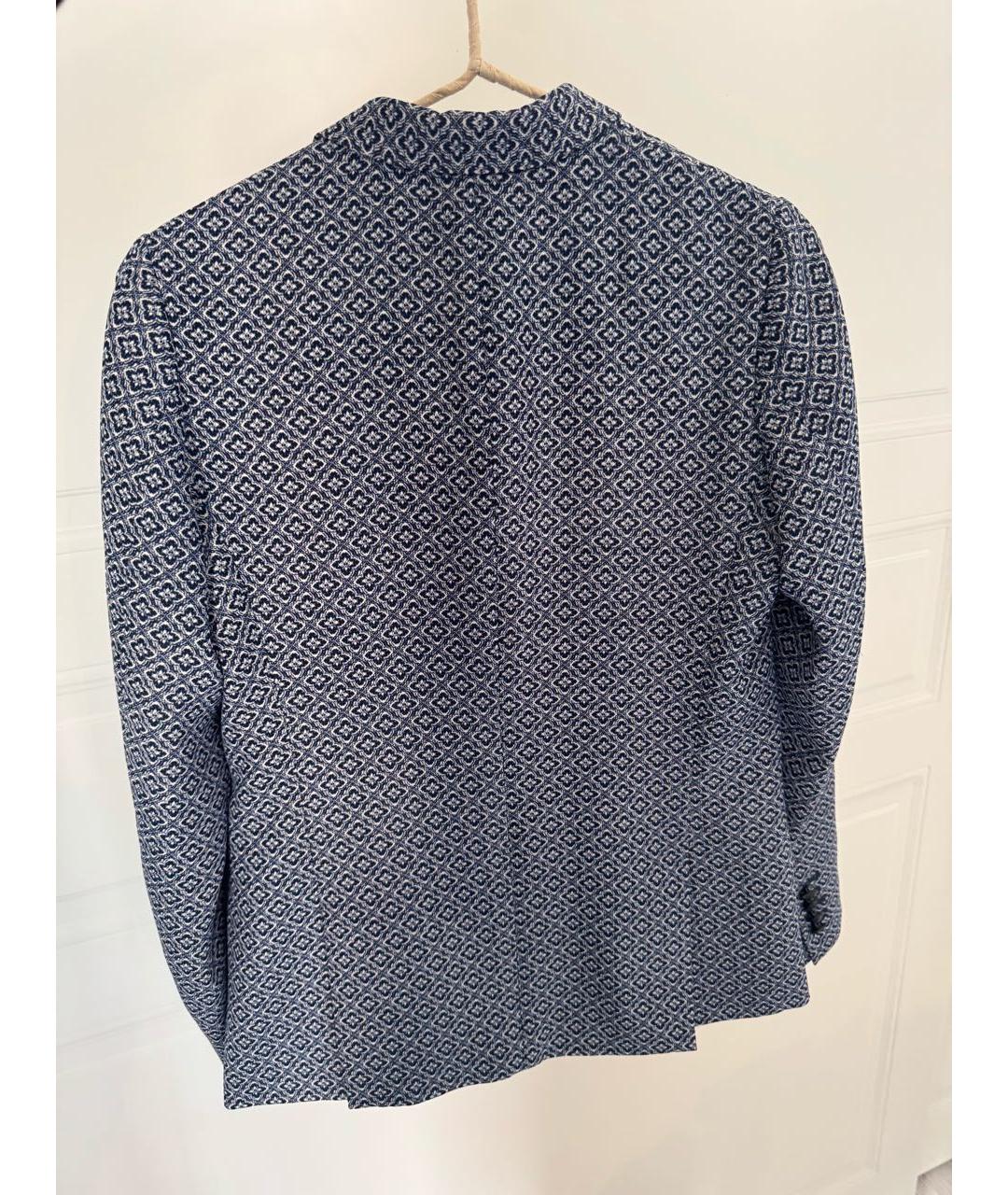 THE KOOPLES Синий полиэстеровый жакет/пиджак, фото 7