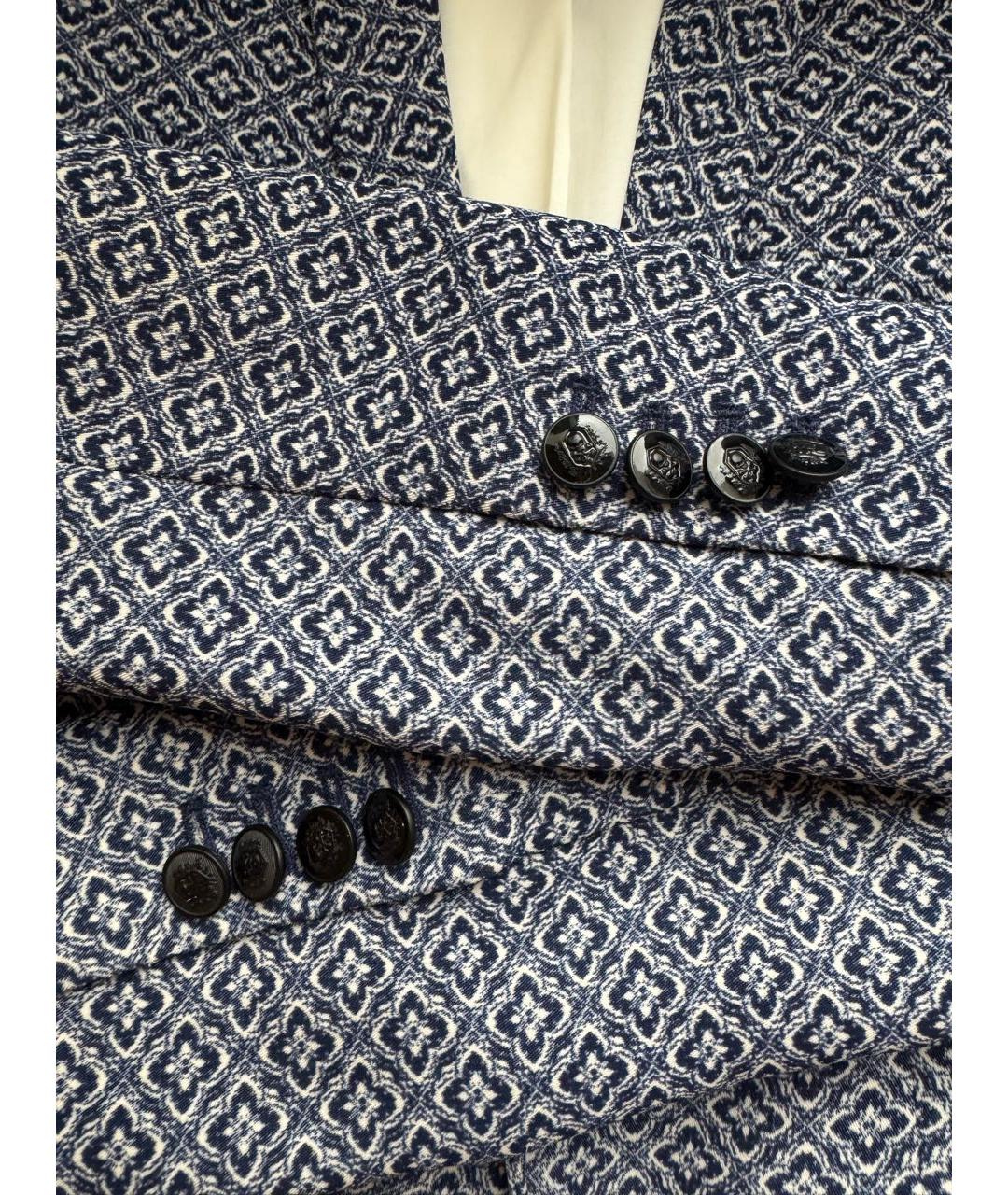 THE KOOPLES Синий полиэстеровый жакет/пиджак, фото 3