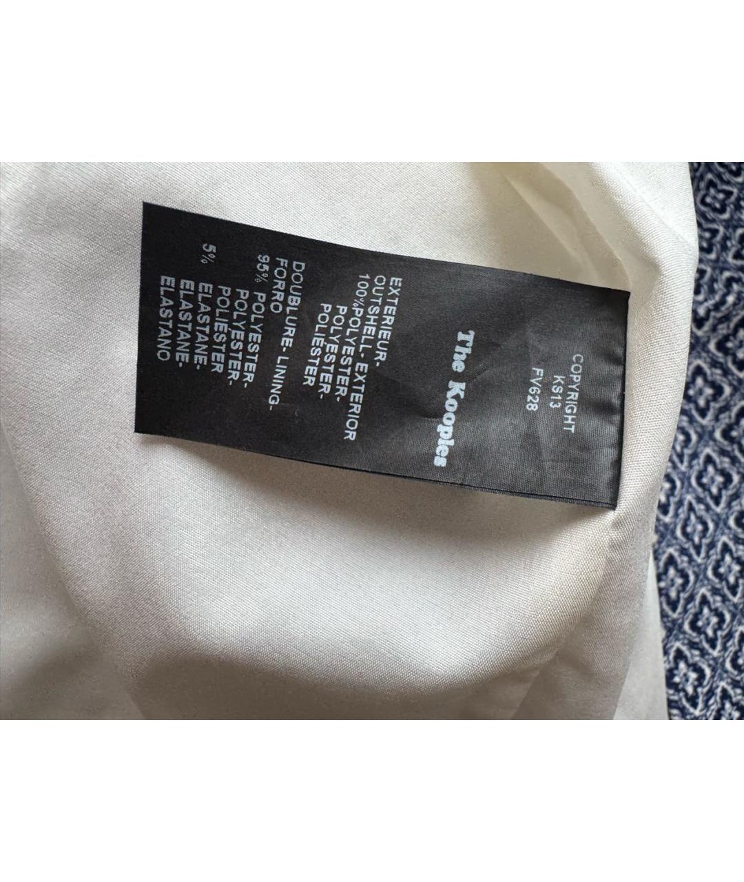 THE KOOPLES Синий полиэстеровый жакет/пиджак, фото 5