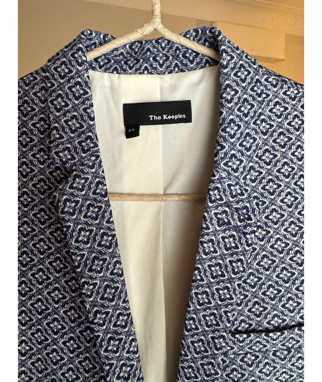 THE KOOPLES Синий полиэстеровый жакет/пиджак, фото 2