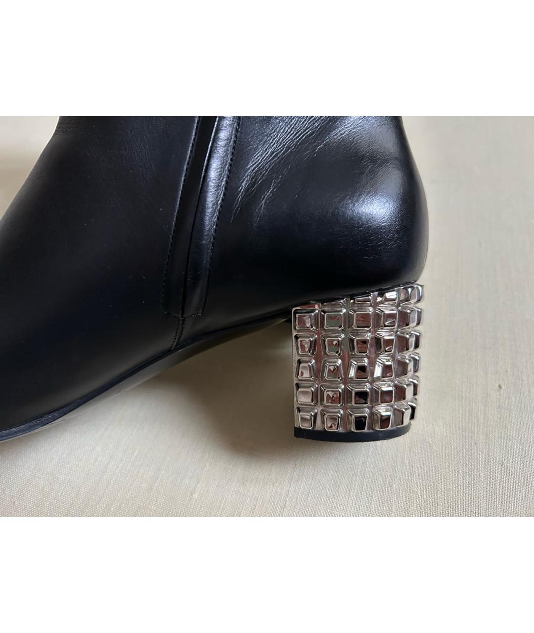 CASADEI Черные кожаные ботильоны, фото 6