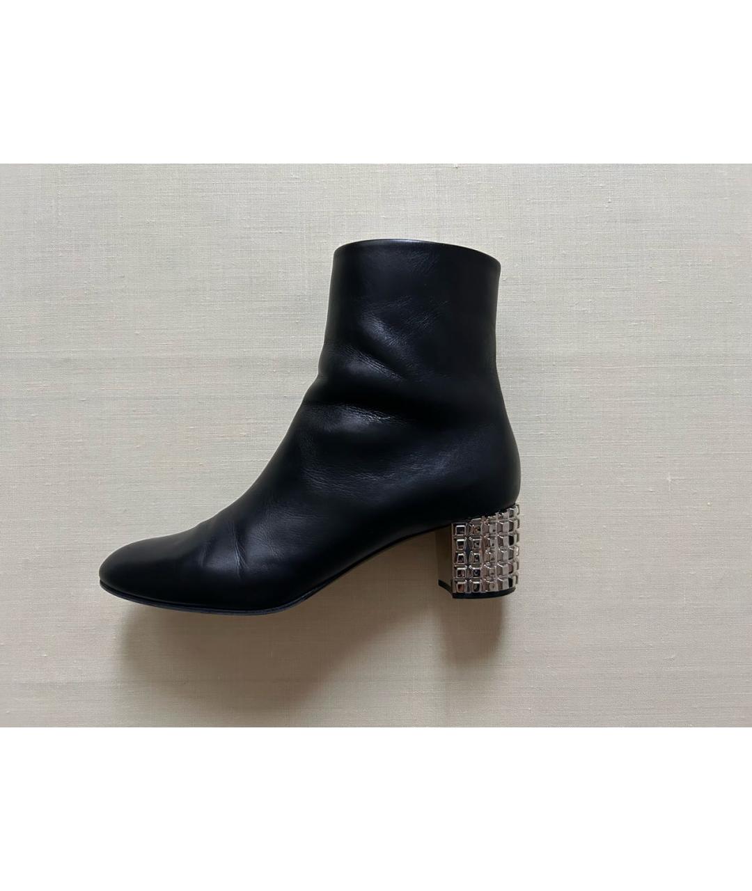 CASADEI Черные кожаные ботильоны, фото 9