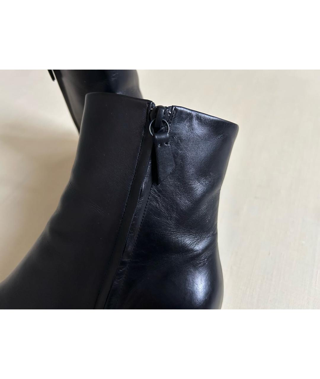 CASADEI Черные кожаные ботильоны, фото 4