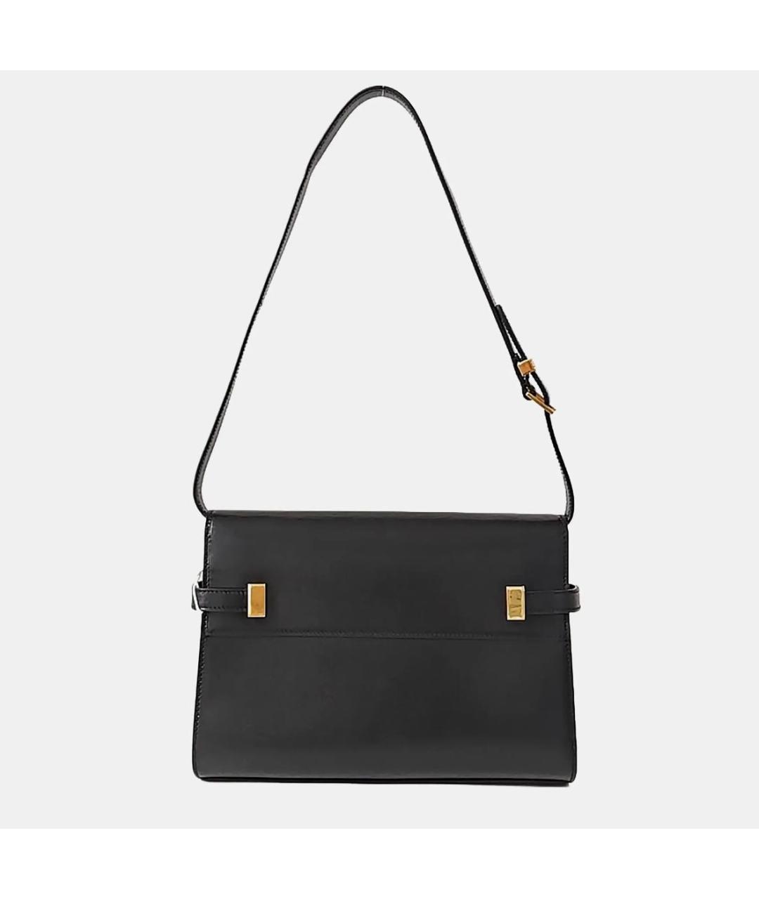 SAINT LAURENT Черная кожаная сумка через плечо, фото 4