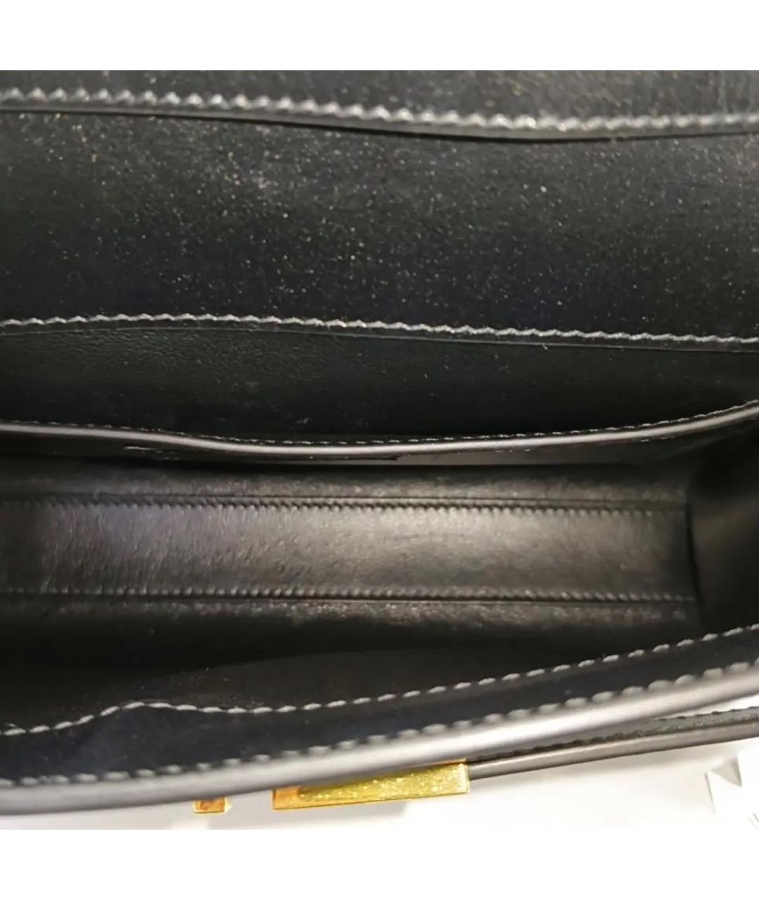 SAINT LAURENT Черная кожаная сумка через плечо, фото 6